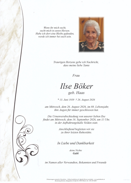 Parte von Ilse Brigitte Böker