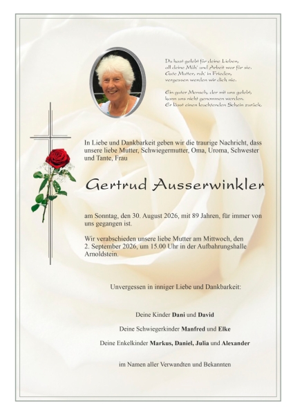 Parte von Gertrud Ausserwinkler