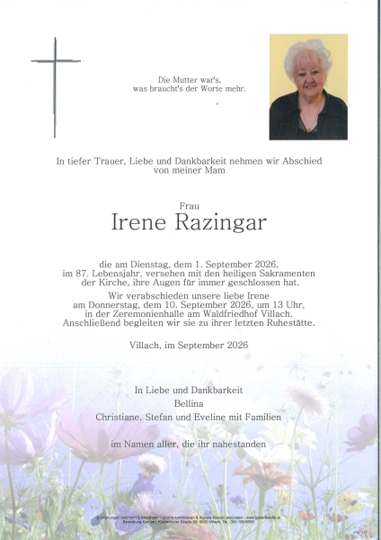 Parte von Irene  Razingar