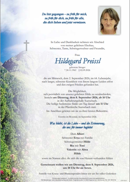 Parte von Hildegard Preissl