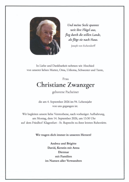 Parte von Christiane Zwanzger