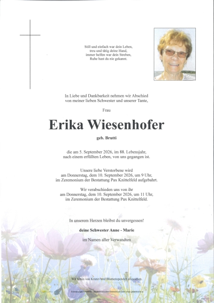 Parte von Erika Wiesenhofer