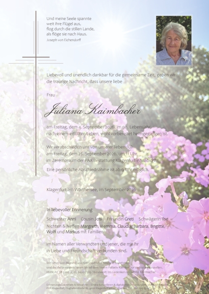 Parte von Juliana Kaimbacher