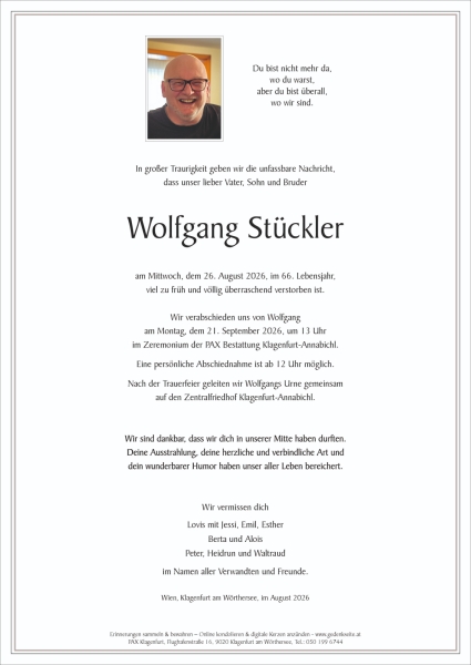 Parte von Wolfgang Stückler