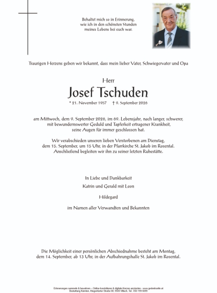 Parte von Josef Tschuden