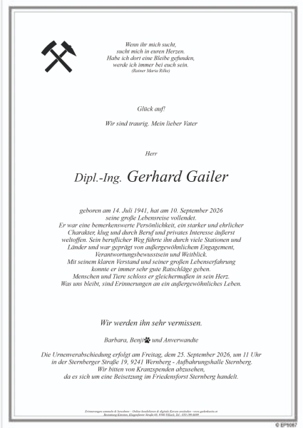 Parte von Gerhard Gailer