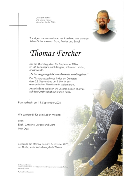 Parte von Thomas  Fercher