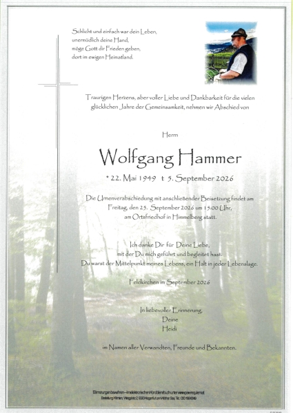 Parte von Wolfgang  Hammer