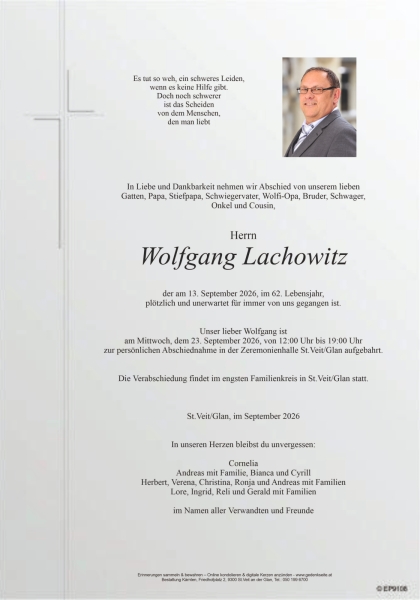 Parte von Wolfgang  Lachowitz
