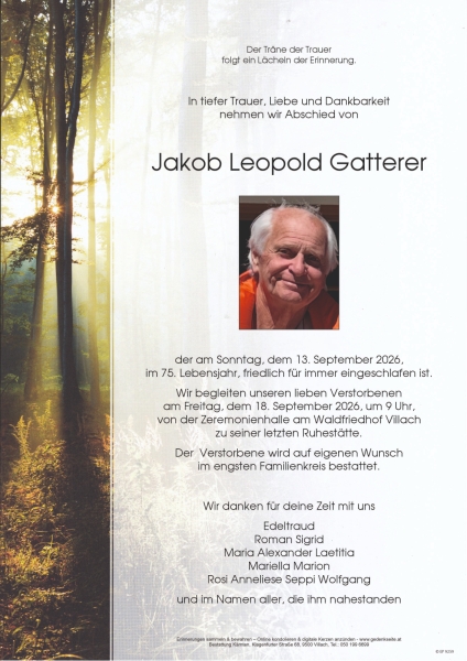 Parte Jakob Leopold  Gatterer