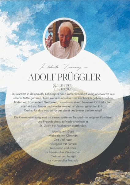 Parte von Adolf Prüggler