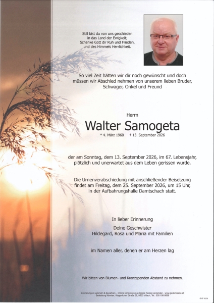 Parte von Walter Samogeta