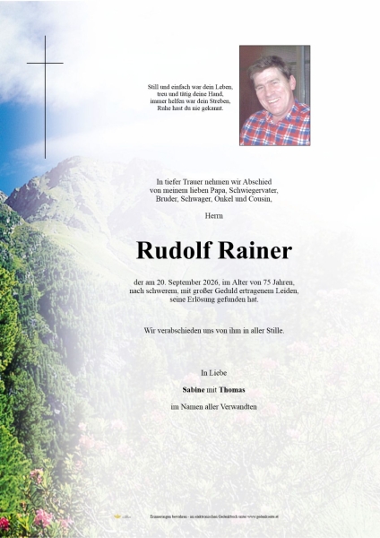 Parte von Rudolf Rainer