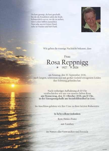 Parte von Rosa Reppnigg