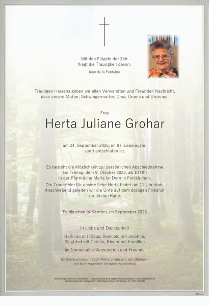 Parte von Herta Juliane Grohar