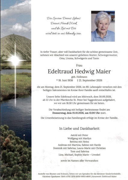 Parte von Edeltraud Hedwig Maier