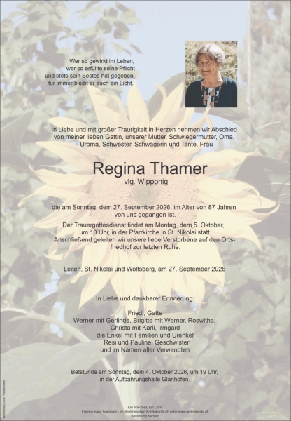Parte Regina Thamer