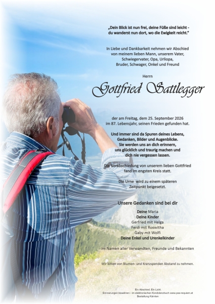 Parte von Gottfried Sattlegger