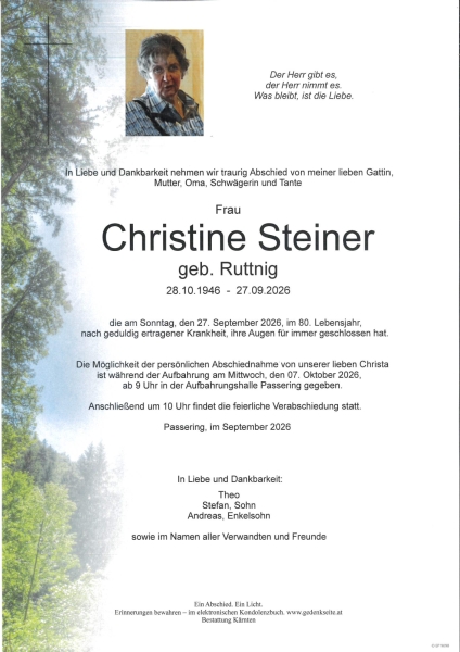 Parte Christine Steiner