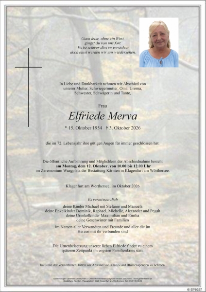 Parte von Elfriede Merva