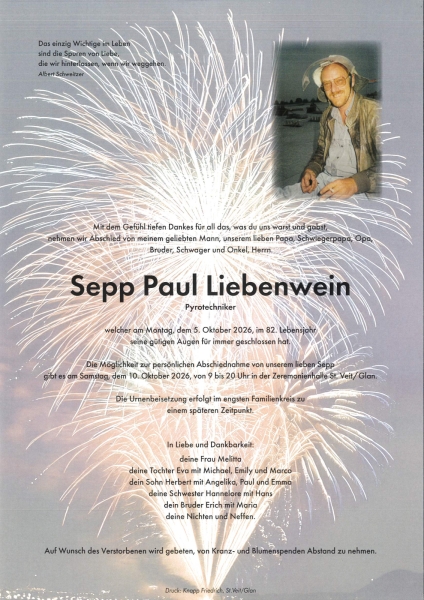 Parte von Sepp Liebenwein