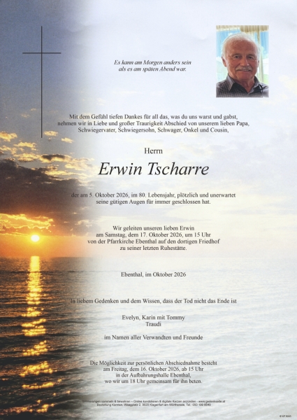 Parte von Erwin Tscharre