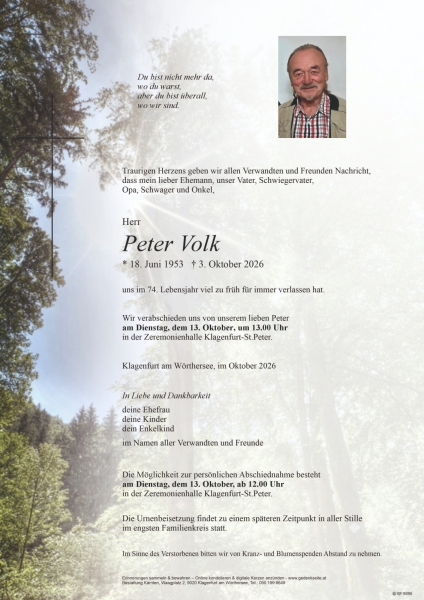Parte von Peter Volk