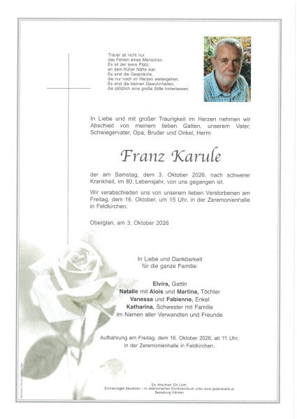 Parte von Franz  Karule