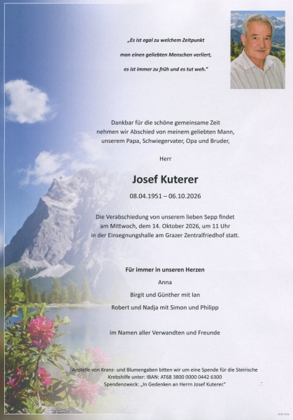Parte von Josef Kuterer