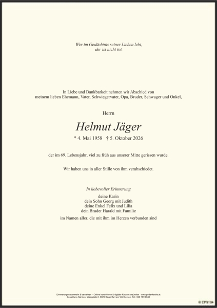 Parte von Helmut Jäger