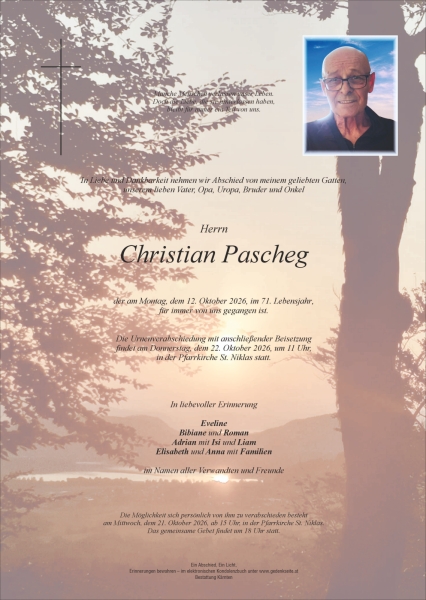 Parte von Christian Pascheg