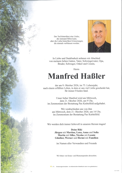 Parte von Manfred Haßler
