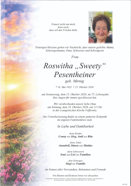 Parte von Roswitha Pesentheiner