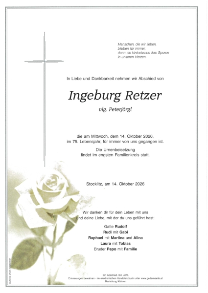 Parte von Ingeburg Retzer