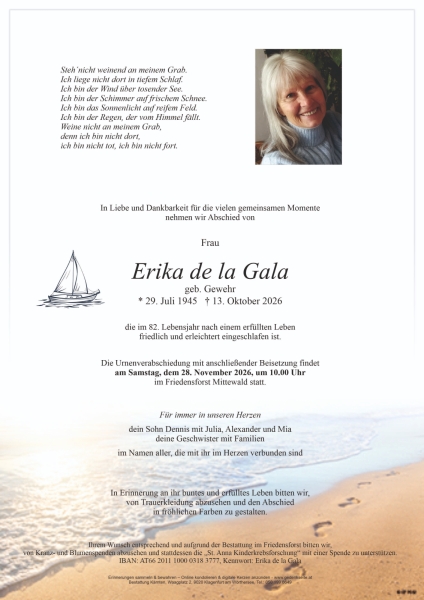 Parte von Erika de la Gala