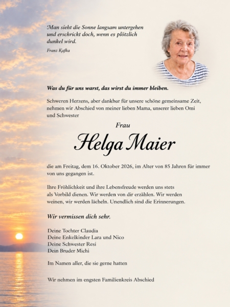 Parte von Helga Maier