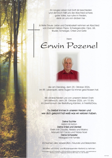 Parte von Erwin Pozenel