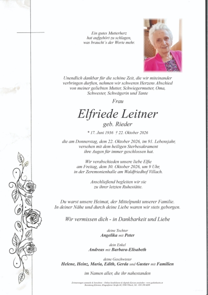 Parte von Elfriede Leitner