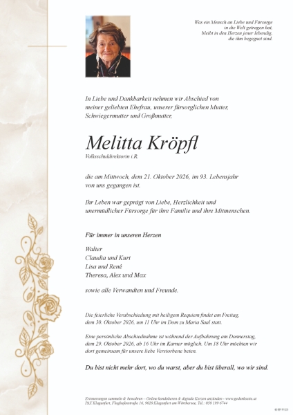 Parte von Melitta Kröpfl
