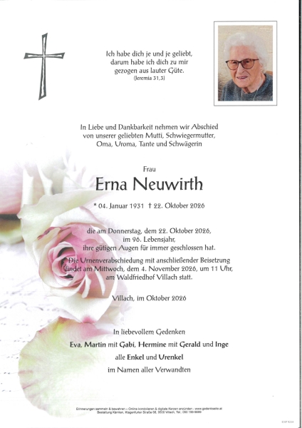 Parte von Erna Neuwirth