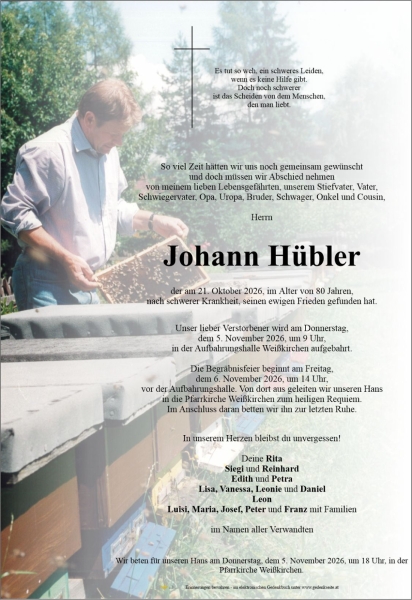 Parte von Johann  Hübler
