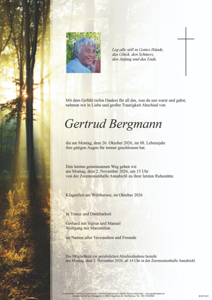 Parte von Gertrud Bergmann