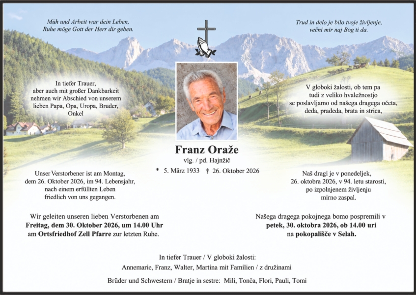 Parte von Franz Oraze