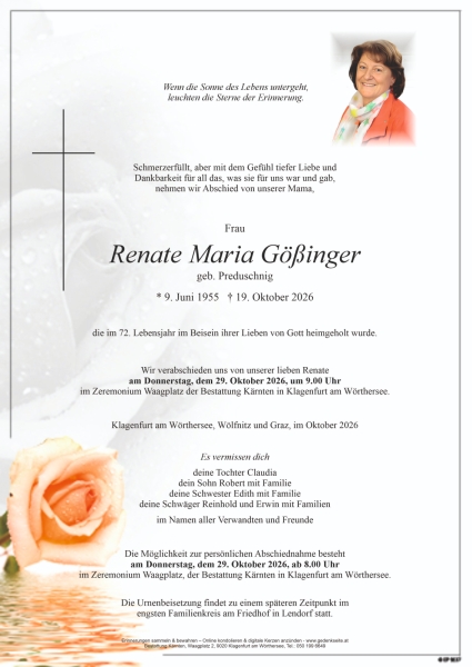 Parte von Renate Maria Gößinger
