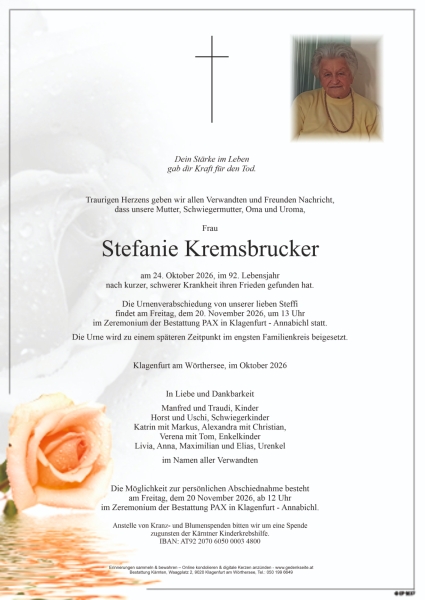 Parte von Stefanie Kremsbrucker